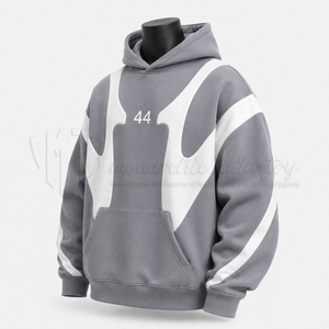 Sweat-shirt à capuche personnalisé surdimensionné, streetwear, décontracté, unisexe, 100% coton, brodé, hiver - Product Image 3