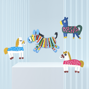 Patch brodé en toile 3D personnalisé en forme de cheval à coudre pour chapeaux, vêtements et accessoires - Product Image 2