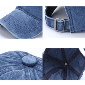 Venta de Fábrica: Gorra de Béisbol Vintage sin Estructura, Personalizable con Logotipo Bordado en 3D, 6 Paneles, Algodón Lavado, Estilo Desgastado - Product Image 2
