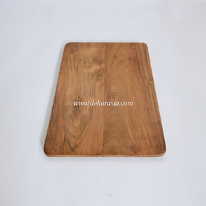 Planche à découper en bois de teck écologique, épaisseur 1,5 cm, passe au lave-vaisselle, durable pour hacher, trancher et servir - Product Image 4