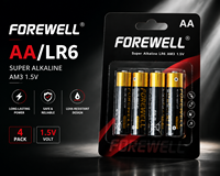 Pile alcaline AA LR6 FOREWELL de haute qualité, longue durée de vie, fournisseur OEM ODM pour l'électronique grand public, les jouets et les télécommandes