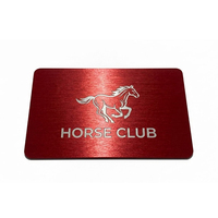 Tarjetas de Visita Personalizadas al por Mayor, Grabadas con Láser, Plateadas, de Zinc Anodizado, con Acabado Serigrafiado para Promoción