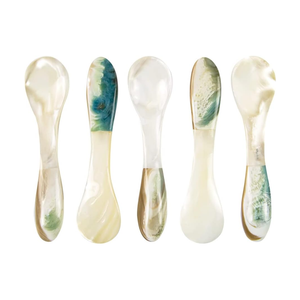 Outil élégant pour caviar en nacre - Ustensile en coquillage poli pour la présentation culinaire professionnelle - Product Image 2