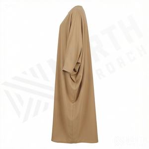 Abaya de qualité supérieure, nouveau style, vêtements musulmans pour femmes, couleur personnalisée, robe islamique modeste rayée pour femmes, vêtements en gros - Product Image 3