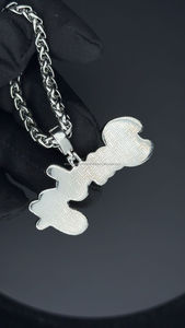 Personnalisable Argent 925 Glacé D VVS1 Moissanite Diamant Lettre Pendentif Hiphop Logo Plaqué Or pour Hommes et Femmes Cadeau de Fête - Product Image 6