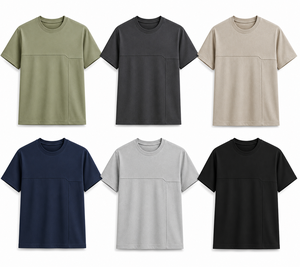 Camiseta de Hombre, Cuello Redondo, Manga Corta, Corte Regular, Tejido de Punto, Informal, de Secado Rápido, Transpirable, Ecológica, Venta al Por Mayor, Premium - Product Image 6