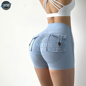 Booty Shorts Exercise Gym Yoga Gym Fitness Sets Wholesale Casual Fashion Workout Booty Shorts For Women - Product Image 5