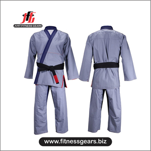 Uniformes d'arts martiaux unisexes en polyester/coton légers, respirants et durables, sur mesure de haute qualité, entièrement personnalisables à l'avant - Product Image 6