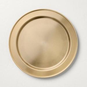 Nouvelle Arrivée : Assiettes de Présentation en Métal, Couleur Unie, Designs Durables, pour Présentation Alimentaire et Utilisation sur Table à Manger - Product Image 3