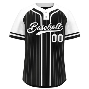 Maillots de baseball pour femmes de qualité supérieure, dernier design, sublimation, rayures blanches et bleu ciel, maillots spirituels - Product Image 1
