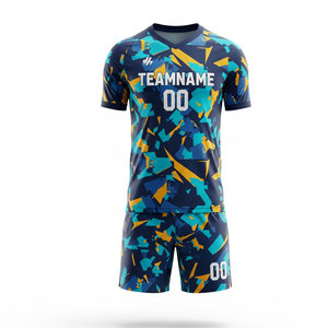 Soccer Jersey Set Custom Team Uniform Breathable Quick Dry Fabric Professional Match Training Sportswear Kit - Product Image 1