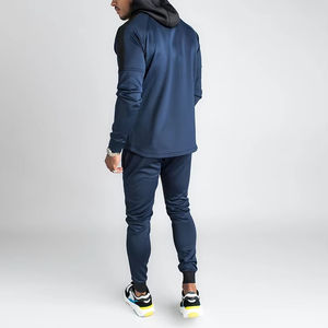 Conjunto Deportivo Informal de Invierno 2026, de Felpa Técnica, Color Sólido, para Hombre, Conjunto de 2 Piezas, Unisex - Product Image 4