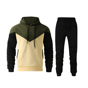 Conjunto de Sudadera con Capucha y Pantalones Deportivos de Punto Multicolor para Hombre, Tallas Grandes, Diseño Personalizado, Transpirable, Ecológico, Informal de Invierno - Product Image 3