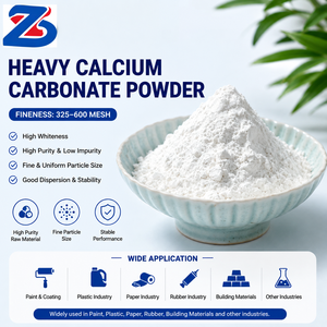 Polvo de Carbonato de Calcio Ultrafino para Productos Plásticos de Película de PVC y Aplicaciones Industriales - Marca Zhongsheng - Product Image 1
