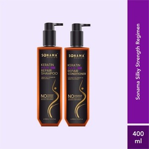 Duo de Cuidado Capilar con Keratina Sonama Silky Strength de la Mejor Calidad, con Champú Reparador y Acondicionador Nutritivo, Disponible para la Venta - Product Image 1