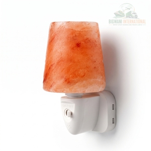 Lampe murale artisanale en sel de l'Himalaya, lampe en sel de roche naturel avec prise murale pour purifier l'air et créer une ambiance relaxante - Product Image 1