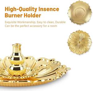 Premium Religious Cultural <b>Bakhoor</b> Incense <b>Burner</b> Metal Construction Eco-friendly Durable Design for Elevating Home Aroma - Product Image 3