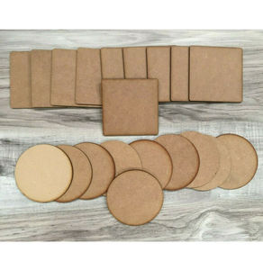 Sous-verres carrés en MDF vierges personnalisables et tapis de protection – Fabrication à prix abordable - Product Image 6