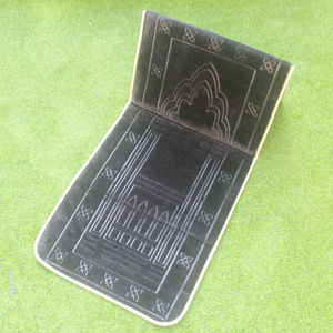 Alfombra de Oración Islámica con Respaldo de Espuma, para Namaz, Regalo para Umrah, Alfombras de Oración para Ramadán, Plegables y con Respaldo - Product Image 1