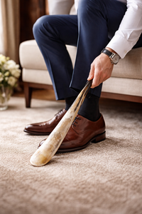 Cuchara para Zapatos de Cuerno de Búfalo Premium, Hecha a Mano, Natural, Duradera, Acabado Liso, Ecológica, de Lujo, Diseño Ergonómico, Regalo - Product Image 4