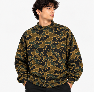 Custom Men's Duck Camo Mockneck Sweatshirt Camo <b>Mock</b> <b>Neck</b> Pullover <b>Mock</b> <b>Neck</b> Streetwear <b>Top</b> Factory Wholesale - Product Image 5