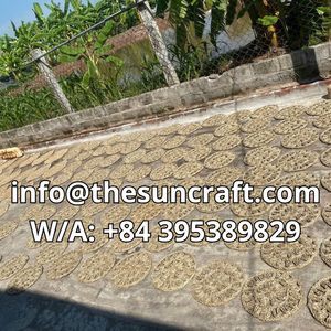 High Density Seagrass Place <b>Mats</b> <b>Round</b> Woven Wicker <b>Table</b> <b>Mats</b> Natural Straw Chargers for Long Lasting Quality - Product Image 4