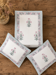 Cubrecama Floral de Algodón, Juego de Sábanas Estampadas, Manta Transpirable y Lavable con Aspecto de Lino para Hogar y Hotel - Product Image 3