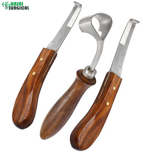 Blunt <b>Edge</b> Hoof Knife Double <b>Edge</b> Oval Loop Stainless Steel Farrier <b>Tool</b> - Product Image 3