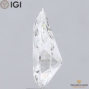 บริสุทธิ์2.50กะรัตลูกแพร์ตัด CVD ห้องปฏิบัติการที่ปลูกเพชร11.82มม. D สีขาว VVS2ความชัดเจนได้รับการรับรอง IGI ประกายสำหรับจี้ที่กำหนดเอง - Product Image 4