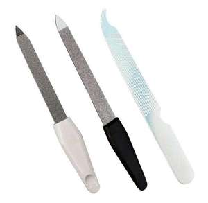 Lima de Uñas de Doble Cara de Acero Inoxidable Premium, Herramienta Duradera y Reutilizable para el Cuidado de las Uñas - Product Image 1
