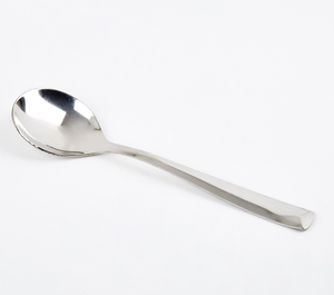 Cuillère à soupe élégante et luxueuse en acier inoxydable, manche long, vente en gros - Product Image 1