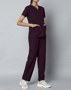 Custom Logo Unisex <b>Plus</b> <b>Size</b> Medical <b>Scrubs</b> Summer <b>Scrub</b> Sets Short Sleeve Jogger Hospital Uniform OEM Service Spandex Spandex - Product Image 3