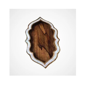 Plateau de service rond en bois et nacre de qualité supérieure, best-seller, pour servir le chocolat lors des fêtes de Noël, à bon prix - Product Image 6
