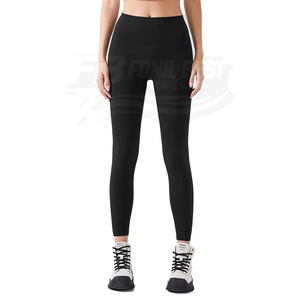 Shorts de yoga taille haute pour femme en Spandex/Nylon ultra doux 220g, effet push-up, poche invisible, contrôle du ventre, pour Pilates et sport, couleur unie - Product Image 6