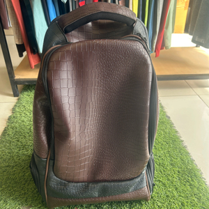 Durable Bag pack Mannu Sports Custom Vintage Stylish Crocodile <b>Print</b> Microfiber Leather Zipper Portable <b>Camera</b> Back Pack - Product Image 1