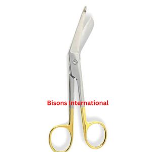 Tijeras para Vendajes Lister Curvas de Acero Inoxidable Profesionales Premium de BISONS, con Inserto de Carburo de Tungsteno - Product Image 3