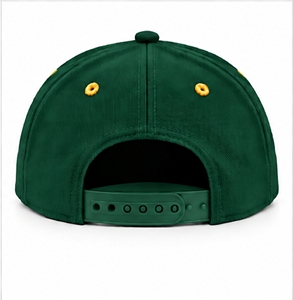 Casquette Snapback 6 Panneaux Verte avec Broderie 3D Dorée Lettres Index Apparel Hip Hop Unisexe - Product Image 2