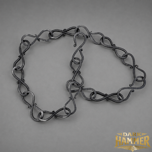 Hand forged medieval Viking age S <b>hook</b> chain best for outdoor camping <b>plant</b> hanger lamp hanger - Product Image 2