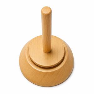 Support en bois pour pelotes de laine, écologique, 11,5 cm, design simple et élégant, de haute qualité, pour la couture, le tricot et le crochet, durable - Product Image 1