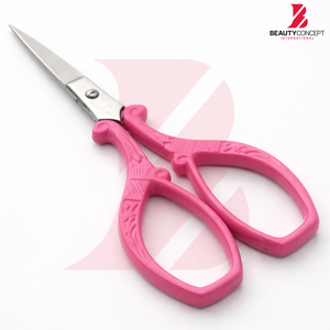 Tijeras para Cutículas Rosadas con Mango Ergonómico, Acero Inoxidable Afilado, Herramienta de Manicura y Pedicura para Profesionales - Product Image 2