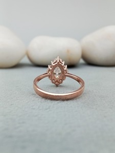 Anillo Solitario de Lujo Personalizado con 100% de Satisfacción, Oro de 14k y 18k, Plata 925, Anillo de Compromiso Moderno para Bodas, Fiestas, Aniversarios - Product Image 2