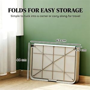 Contenitore Grigio per Tappetini Assorbenti e Bidone per Rifiuti per l'Addestramento a Toilette di Cani e Gatti, Lettiera per Gatti - Product Image 4