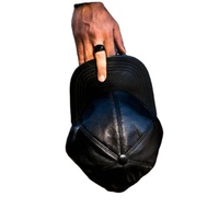 Casquette de baseball en cuir véritable, style classique, ajustable, mode décontractée, logo personnalisé, pour extérieur