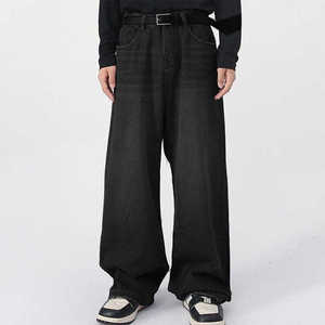 Baggy Jeans Loose Casual Denim <b>Pants</b> Trendy Streetwear Comfortable Fit - Product Image 4