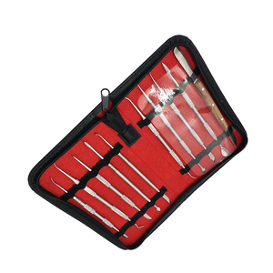 Kit professionnel de 10 instruments de sculpture sur cire dentaire en acier inoxydable – Outils manuels pour équipement et fournitures de laboratoire dentaire - Product Image 6