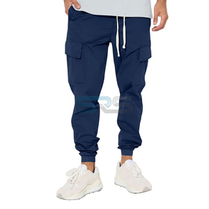 กางเกงคาร์โก้ผ้าแคนวาสราคาถูก ขายส่ง เอวกลาง สไตล์ไฮสตรีท ผ้าฝ้าย 100% ปิดเชือกผูก มีทุกไซส์ สีพื้น - Product Image 6