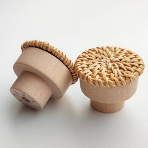 Manijas y perillas de puertas, perilla de ratán hecha a mano, tornillos, manija de tocador de gabinete, otros accesorios para muebles - Product Image 4