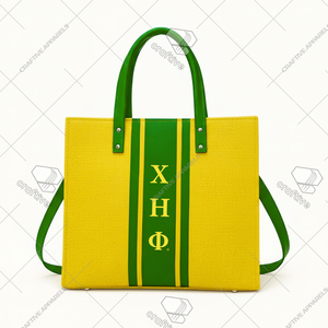 Bolso Tote Casual Premium Chi Eta Phi, Listo para Enviar, Bolso de Mano para Hermandad, Bolso de Trabajo Elegante para Mujer - Product Image 1