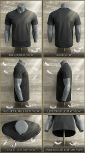 Camiseta de algodón para hombre, cuello en V, media manga, informal, lisa, suave, cómoda, transpirable, para uso diario en verano - Product Image 3