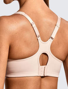 Women's <b>Blue</b> Sports <b>Bra</b> Scoop Neck Medium Support Yoga Wear - Product Image 6